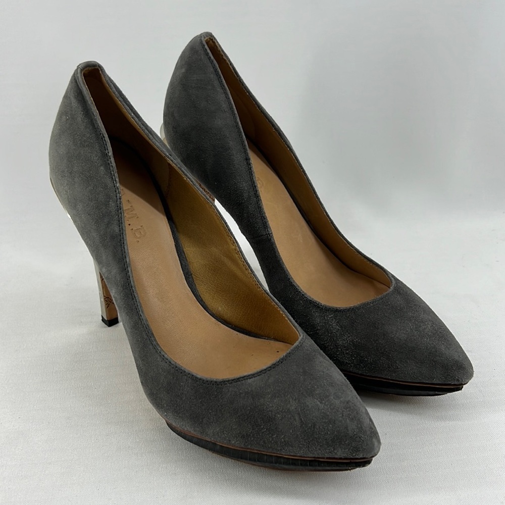 L.A.M.B Suede Heels